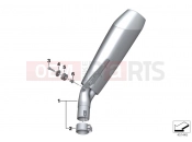BMW Motorrad BMW 2015 S models S 1000 RR 15 (0D10,0D21) Muffler