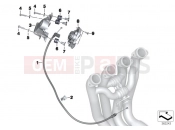 BMW Motorrad BMW 2015 S models S 1000 RR 15 (0D10,0D21) Servo, exhaust flap, interference pipe