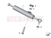 BMW Motorrad BMW 2015 S models S 1000 RR 15 (0D10,0D21) Steering damper, adjustable