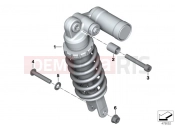 BMW Motorrad BMW 2015 S models S 1000 RR 15 (0D10,0D21) Spring strut, rear