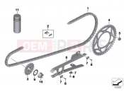 BMW Motorrad BMW 2015 S models S 1000 RR 15 (0D10,0D21) Chain drive