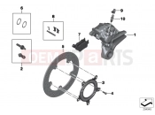 BMW Motorrad BMW 2015 S models S 1000 RR 15 (0D10,0D21) Rear wheel brake