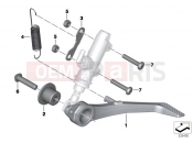 BMW Motorrad BMW 2015 S models S 1000 RR 15 (0D10,0D21) Brake pedal
