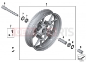 BMW Motorrad BMW 2015 S models S 1000 RR 15 (0D10,0D21) Cast rim, front