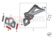 BMW Motorrad BMW 2015 S models S 1000 RR 15 (0D10,0D21) License plate holder