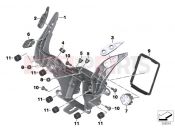 BMW Motorrad BMW 2015 S models S 1000 RR 15 (0D10,0D21) Front panel carrier