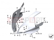 BMW Motorrad BMW 2015 S models S 1000 RR 15 (0D10,0D21) Trim panel upper part