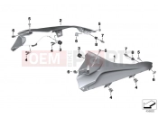 BMW Motorrad BMW 2015 S models S 1000 RR 15 (0D10,0D21) Side trim panel top