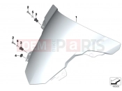 BMW Motorrad BMW 2015 S models S 1000 RR 15 (0D10,0D21) Windshield
