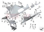 BMW Motorrad BMW 2015 S models S 1000 RR 15 (0D10,0D21) Engine spoiler
