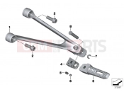 BMW Motorrad BMW 2015 S models S 1000 RR 15 (0D10,0D21) Rear footrests