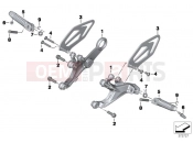 BMW Motorrad BMW 2015 S models S 1000 RR 15 (0D10,0D21) Footrest, front