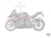 BMW Motorrad BMW 2015 S models S 1000 RR 15 (0D10,0D21) Adhesive label, side trim panel
