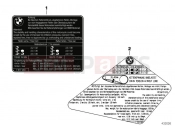 BMW Motorrad BMW 2015 S models S 1000 RR 15 (0D10,0D21) Label 