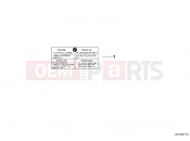 BMW Motorrad BMW 2015 S models S 1000 RR 15 (0D10,0D21) Label 
