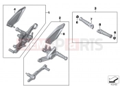 BMW Motorrad BMW 2015 S models S 1000 RR 15 (0D10,0D21) HP Footpeg system