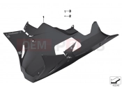 BMW Motorrad BMW 2015 S models S 1000 RR 15 (0D10,0D21) Engine spoiler in Carbon