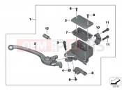 BMW Motorrad BMW 2017 C-Models C evolution (0C03) Handbrake lever, front wheel