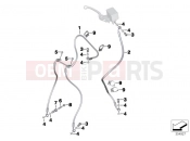 BMW Motorrad BMW 2017 C-Models C evolution (0C03) Brake lines, ABS, front