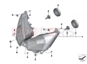 BMW Motorrad BMW 2017 C-Models C evolution (0C03) Headlight