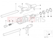 BMW Motorrad BMW 1995 R-Models 4V R 850 R 94 (0401,0406) 5-speed transmission - gearshift