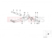 BMW Motorrad BMW 1995 R-Models 4V R 850 R 94 (0401,0406) Brake pedal
