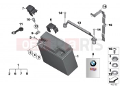 BMW Motorrad BMW 1995 R-Models 4V R 850 R 94 (0401,0406) Battery, maintenance-free