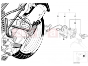 BMW Motorrad BMW 1995 R-Models 4V R 850 R 94 (0401,0406) Retrofit kit, socket