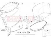 BMW Motorrad BMW 1995 R-Models 4V R 850 R 94 (0401,0406) tank-top bag 99