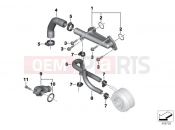 Coolant hoses / mounted components - BMW Motorrad C 650 GT 16 (0C05, 0C15) 2018