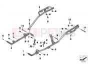 Bracket for running board - BMW Motorrad C 650 GT 16 (0C05, 0C15) 2018