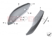 Tail trim - BMW Motorrad C 650 GT 16 (0C05, 0C15) 2018