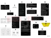 BMW Motorrad BMW 1997 R-Models 4V R 850 R 94 (0401,0406) Various notice stickers