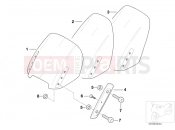 BMW Motorrad BMW 1997 R-Models 4V R 850 RT 96 (0412) Windshield mounted parts