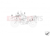 BMW Motorrad BMW 1998 R-Models 4V R 850 GS 95 (0403) Primed parts