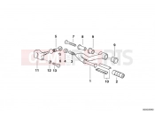 BMW Motorrad BMW 1998 R-Models 4V R 850 R 94 (0401,0406) External gearshift parts/Shift lever