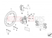 BMW Motorrad BMW 1998 R-Models 4V R 850 R 94 (0401,0406) Front-wheel brake, spoke wheel