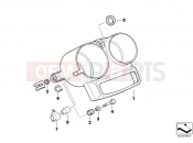 BMW Motorrad BMW 1998 R-Models 4V R 850 RT 96 (0412) Dashboard mounting parts