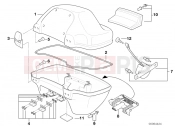 BMW Motorrad BMW 2000 R-Models 4V R 850 RT 96 (0412) Top case, single parts