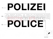 BMW Motorrad BMW 2000 R-Models 4V R 850 RT 96 (0412) Lettering, authorities