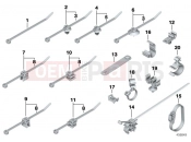 BMW Motorrad BMW 2000 R-Models 4V R 850 RT 96 (0412) Cable strap, hose/cable clip