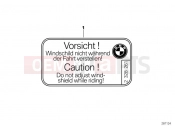 BMW Motorrad BMW 2000 R-Models 4V R 850 RT 96 (0412) Label adjustment instruction