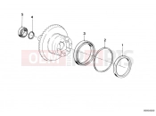 BMW Motorrad BMW CLASSIC 1987 R-Models 2V R 65 RT SF Crowngear and spacer rings