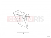 BMW Motorrad BMW CLASSIC 1987 R-Models 2V R 80 RT Set mud flaps, rear