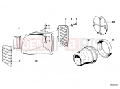 BMW Motorrad BMW CLASSIC 1987 R-Models 2V R 100 RT Trim panel air inlet