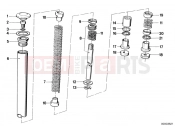 BMW Motorrad BMW CLASSIC 1984 R-Models 2V R 80 RT Telescope fork tube/absorber/spring