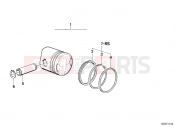 BMW Motorrad BMW CLASSIC 1984 R-Models 2V R 80 Piston, single components