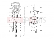 BMW Motorrad BMW CLASSIC 1984 R-Models 2V R 80 Carburetor-float assy/jet