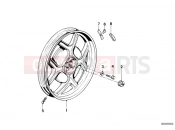 BMW Motorrad BMW CLASSIC 1984 R-Models 2V R 80 RT Cast rim, rear
