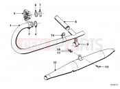 Exhaust system - BMW Motorrad R60/2 1966